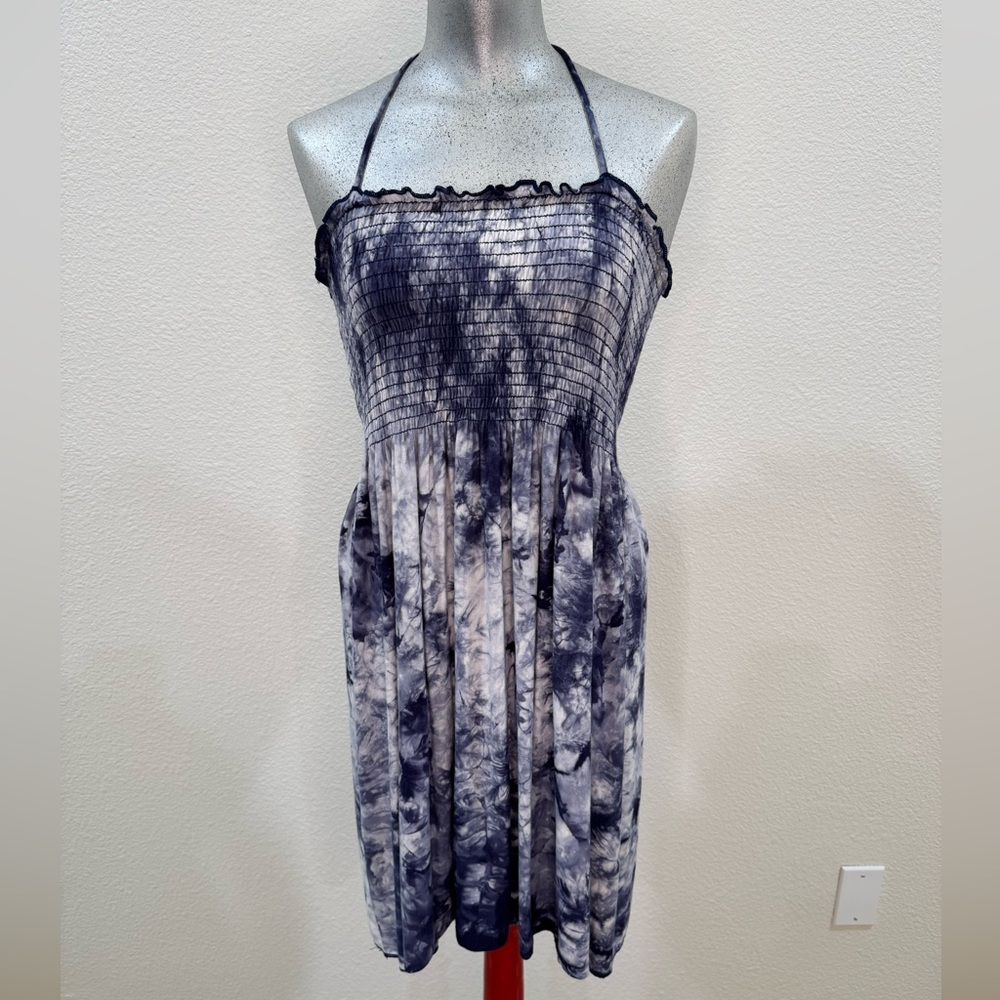 BECCA Blue Tie-Dye Swim Coverup